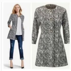 CAbi #3034 Zig Zag Ponte Knit Jacket Medium Women’s